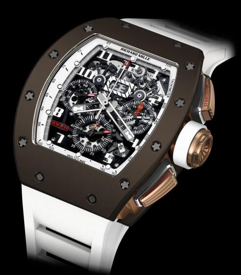 Review Richard Mille watch Replica RM 011 Flyback Chronograph Brown Ceramic - Click Image to Close